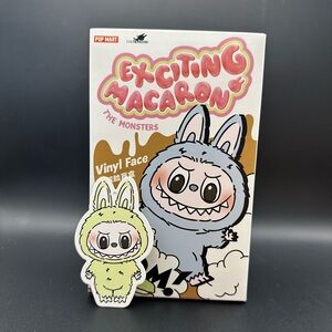 Labubu Exciting Macaron Vinyl Face Plushie - Green Grape